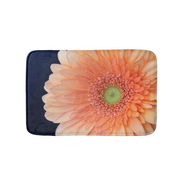 Peach Gerbera Badematte (Vorderseite)
