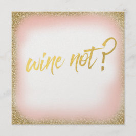 Peach Gold Wein Nicht Einladung Pearl