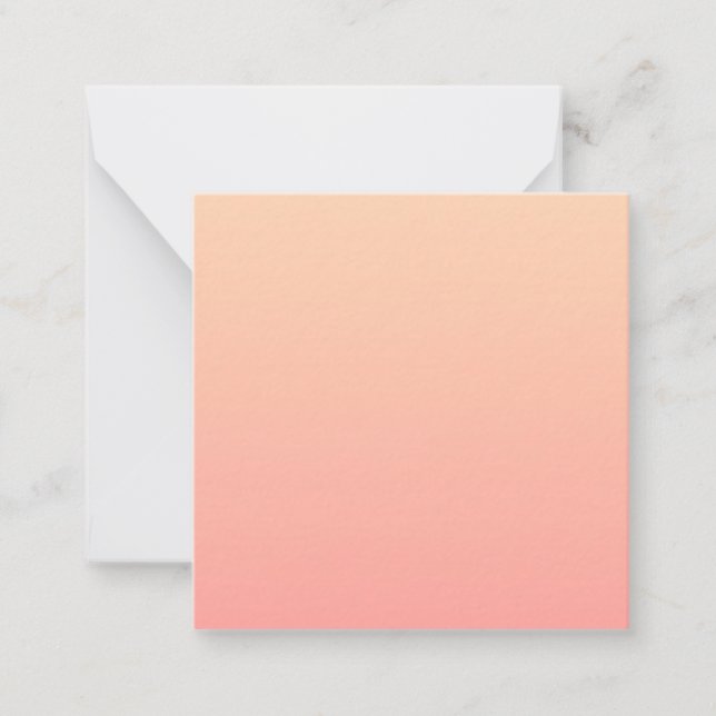 Peach Gradient Mitteilungskarte (Vorderseite)