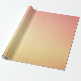 Peach Gradient Wrapping Paper Geschenkpapier