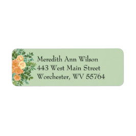 Peach Green Wedding Spring Pastel Floral