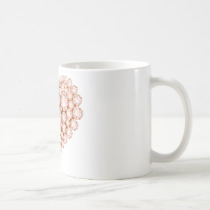 Peach Heart Gems Kaffeetasse