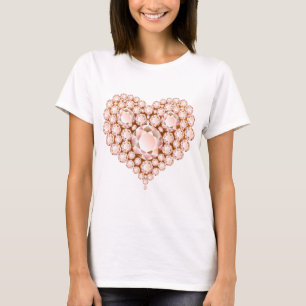 Peach Heart Gems T-Shirt