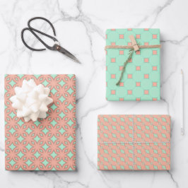 Peach Hochwertiges Wrapping Paper Flat Sheet Set Geschenkpapier Set