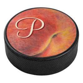Peach Hockey Puck