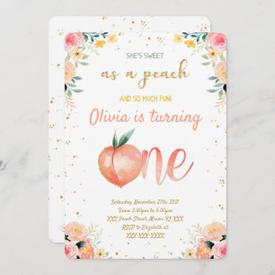 Peach Invitations