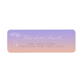 Peach Lavanda Gray Ombre Dandelion Address