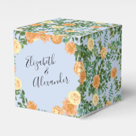 Peach Light Blue Wedding Rose Blues Geschenkschachtel