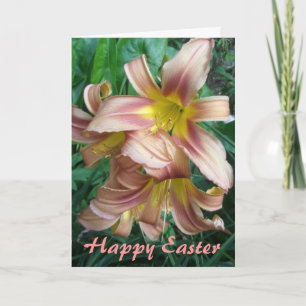 Peach Lily Oaster Card Feiertagskarte