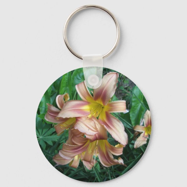 Peach Lily Schlüsselanhänger (Vorderseite)