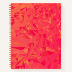 Peach Low Poly Bullet Journal / Lined Notebook Notizbuch
