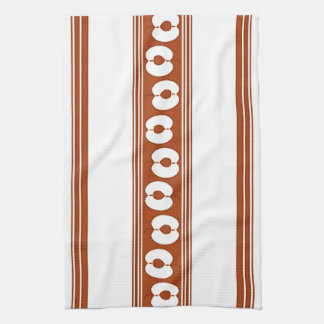 Peach Luxury Jacquard Stripes Geschirrtuch