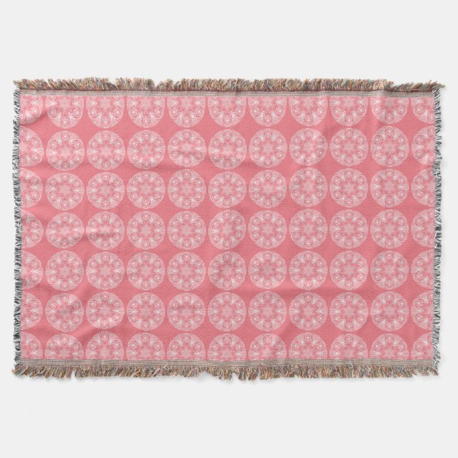 Peach Mandala Decke (Vorderseite)