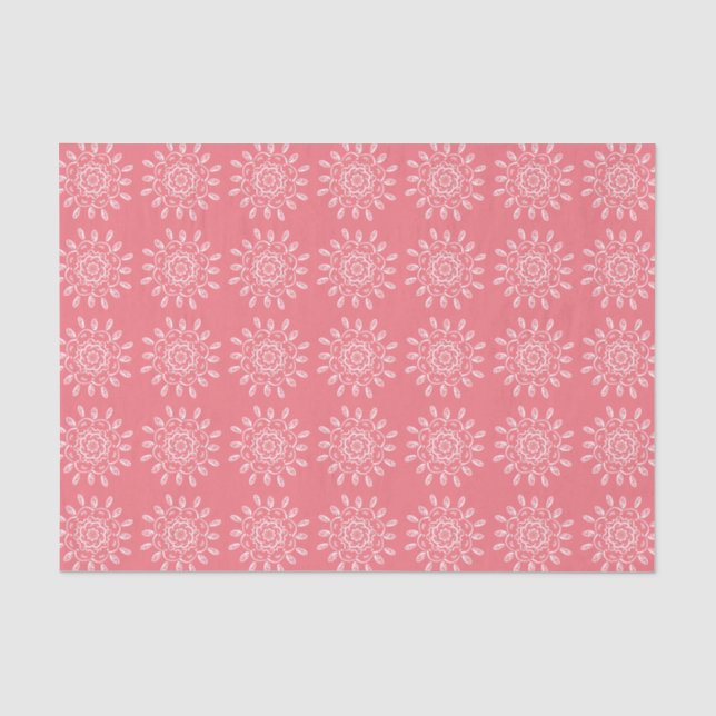 Peach Mandala Seidenpapier (Vorderseite)