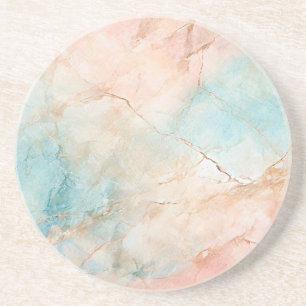Peach Marbled Getränkeuntersetzer