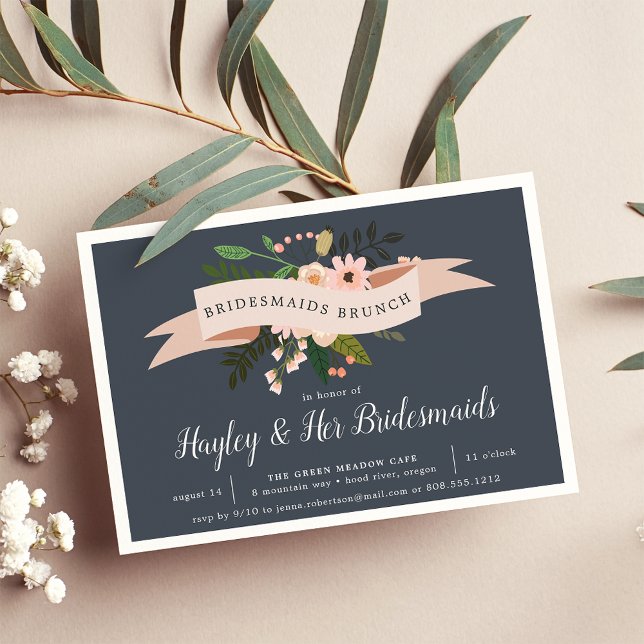 Peach Meadow | Bridesmaids Einladung (Von Creator hochgeladen)
