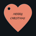PEACH MERRY CHRISTMAS EINFACH GESCHENKANHÄNGER<br><div class="desc">DESIGN</div>