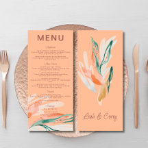 Peach Modern Weddinner