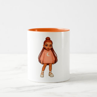 Peach Moon Hoodie Fashion Doll Mug Zweifarbige Tasse