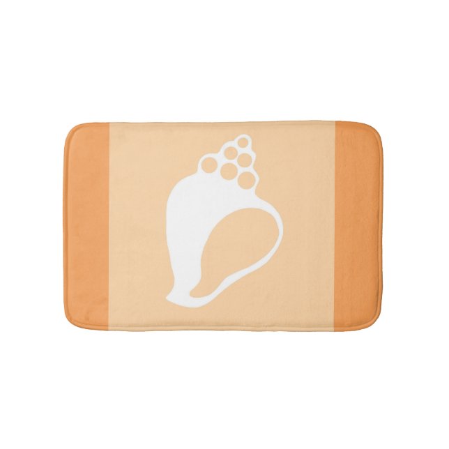 Peach-Muschel Badematte (Vorderseite)