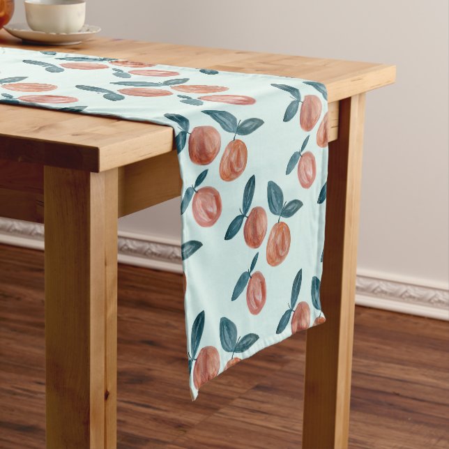 Peach Muster Bauernstil Tischläufer (Beispiel)
