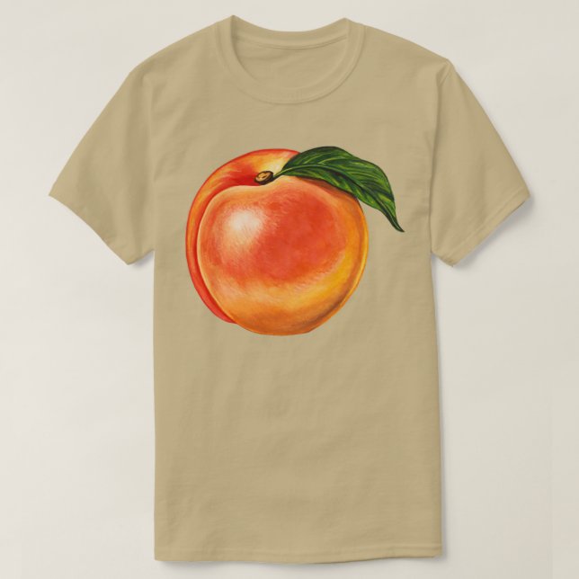 Peach-Muster T-Shirt (Design vorne)
