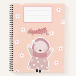 Peach Notebook "Alhamdulillah" Notizbuch