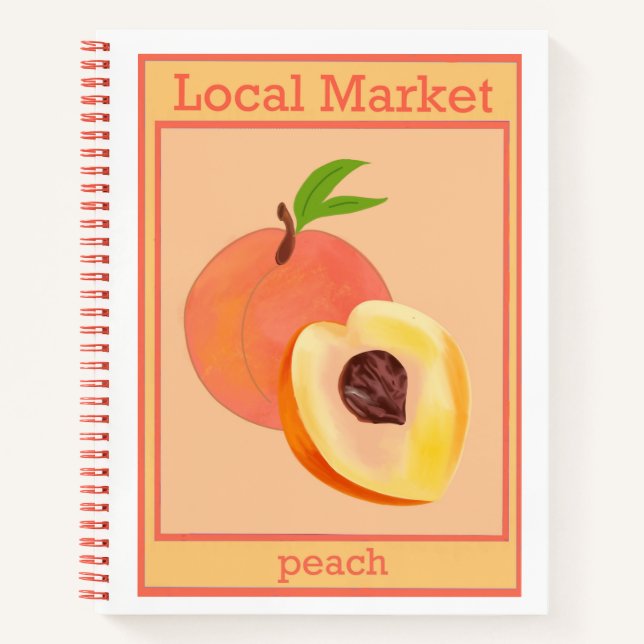 Peach Notebook Notizbuch (Vorderseite)
