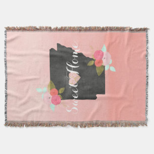 Peach Ombre Arkansas Staat Floral & Bewegliches He Decke