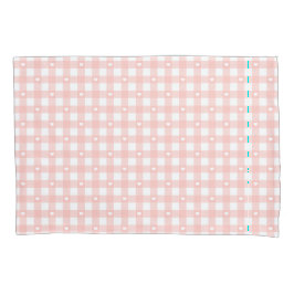 Peach Orange Checks Kissenbezug