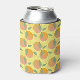Peach Orange Fruchtmuster Pink Dosenkühler