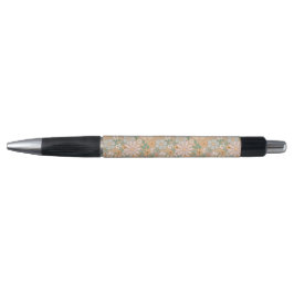 Peach Orange Pink Grau Floral Kugelschreiber