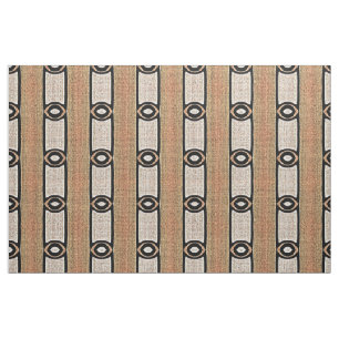 Peach Orange Taupe Beige Brown Bali Batik Muster Stoff