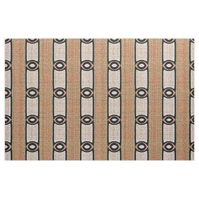 Peach Orange Taupe Beige Brown Bali Batik Muster Stoff (Fat Quarter (45,7 x 55,9 cm))