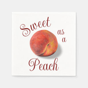 Peach Paper Napkin Serviette