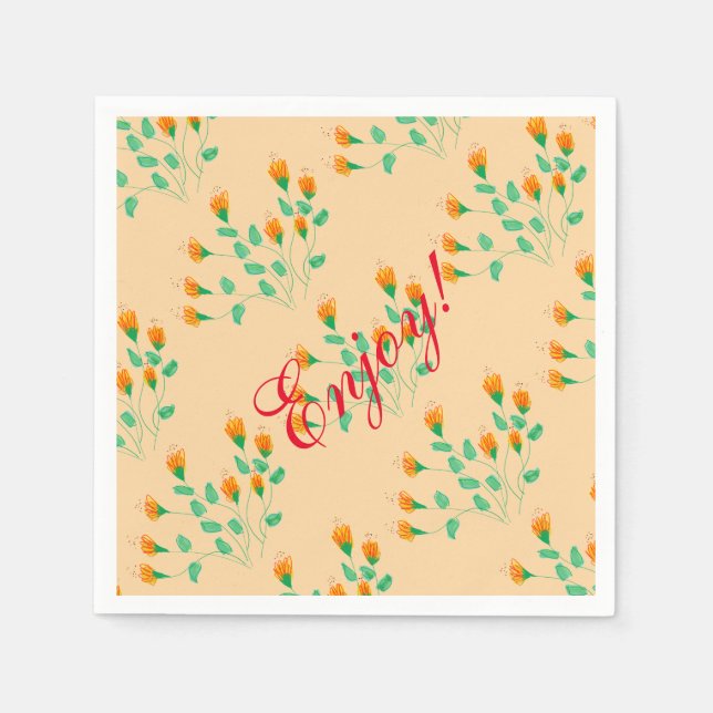 Peach Paper Napkins Serviette (Vorderseite)