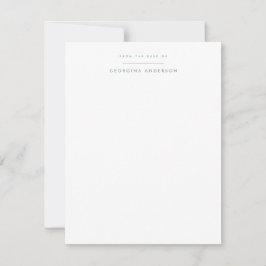 Peach Pastel Floral Personal Stationery Mitteilungskarte