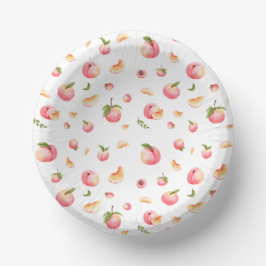 Peach Pattern Birthday Pappteller