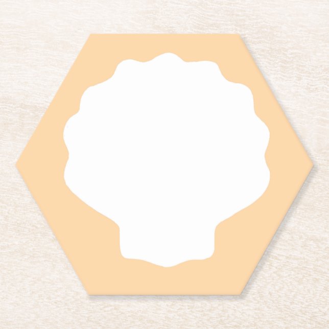Peach Pearl Untersetzer (Vorderseite)