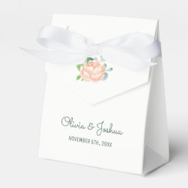Peach Peony Gastgeschenk Hochzeit Boxes Geschenkschachtel