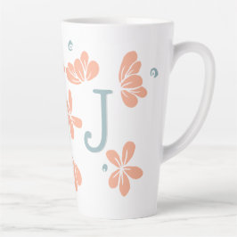 Peach Petal Floral Erste Tasse