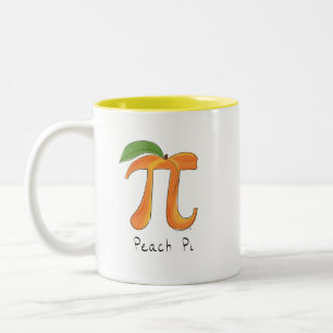 Peach Pi Cute Math Pi Day Café Mug