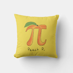 Peach Pi Niedlich Mathe Pi Day Pillow Kissen