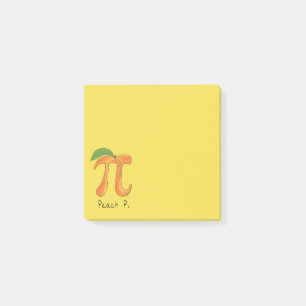 Peach Pi Niedlich Mathematik Pi Tagesanweisungen Post-it Klebezettel