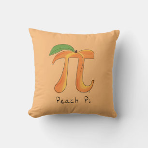 Peach Pi Symbol Math Lehrer Kissen