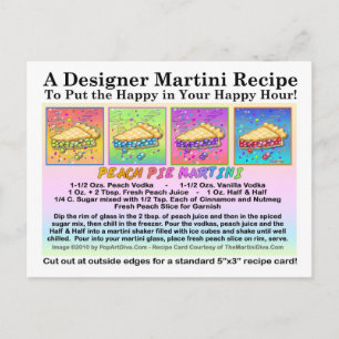 Peach Pie Martini Rezept Karte
