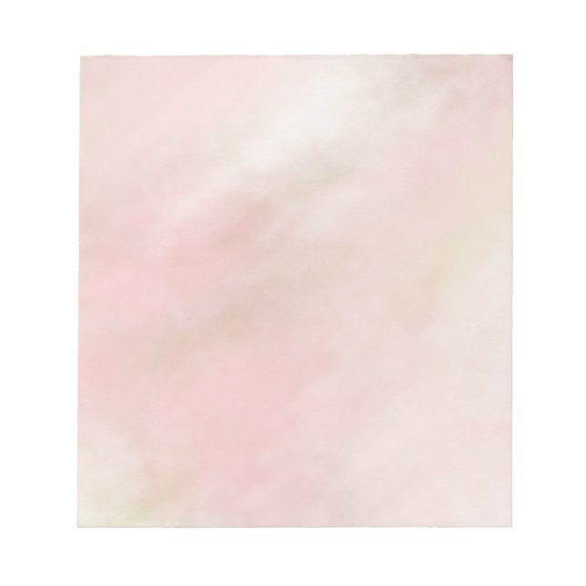 Peach Pink Blush Gefärbte Krawatte Notizblock (Vorderseite)
