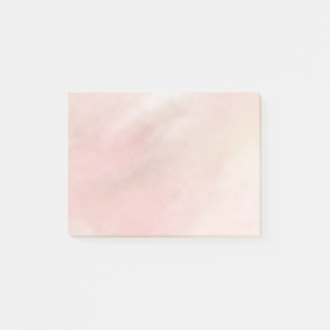Peach Pink Blush Gefärbte Krawatte Post-it Klebezettel (Vorderseite)