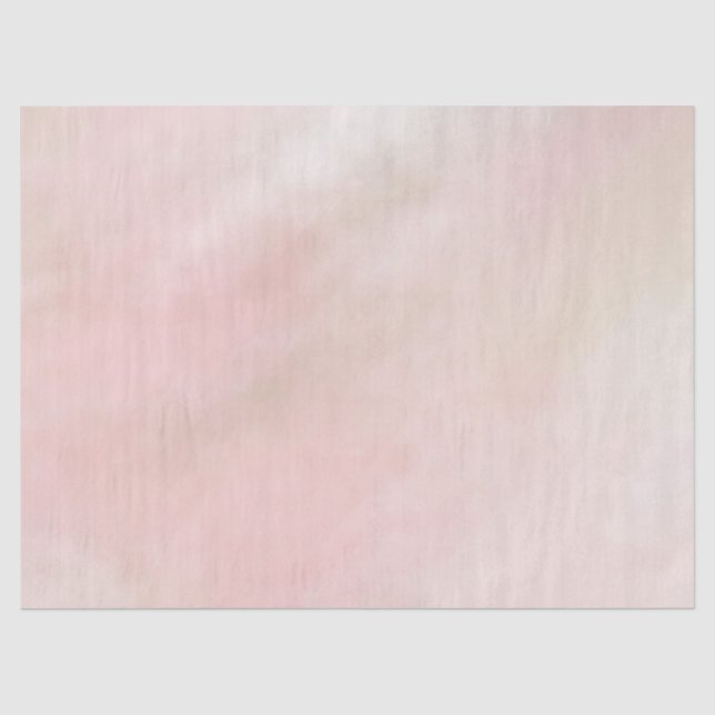 Peach Pink Blush Gefärbte Krawatte Seidenpapier (Vorderseite)