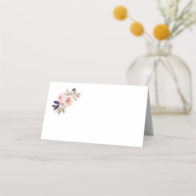 Peach Pink Lavender Purple Fleurs sauvages Cartes  (Devant)